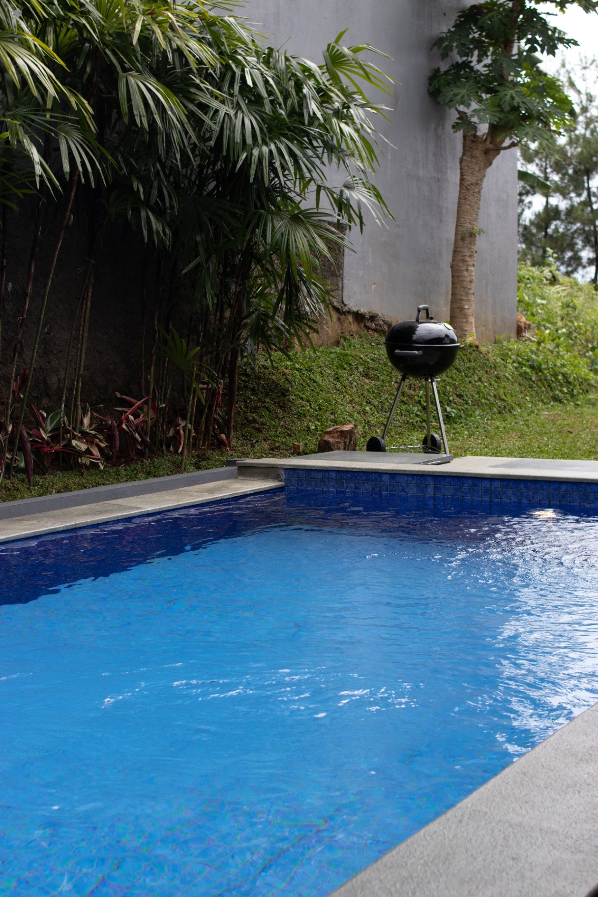 Kolam renang jernih ini bisa menjadi pusat hiburan saat kamu menginap di Villa. taman yang asri disamping kolam renang bisa digunakan untuk mengadakan acara BBQ yang bisa kamu gunakan kapan pun dan menjadikan liburan di Bandung semakin seru.